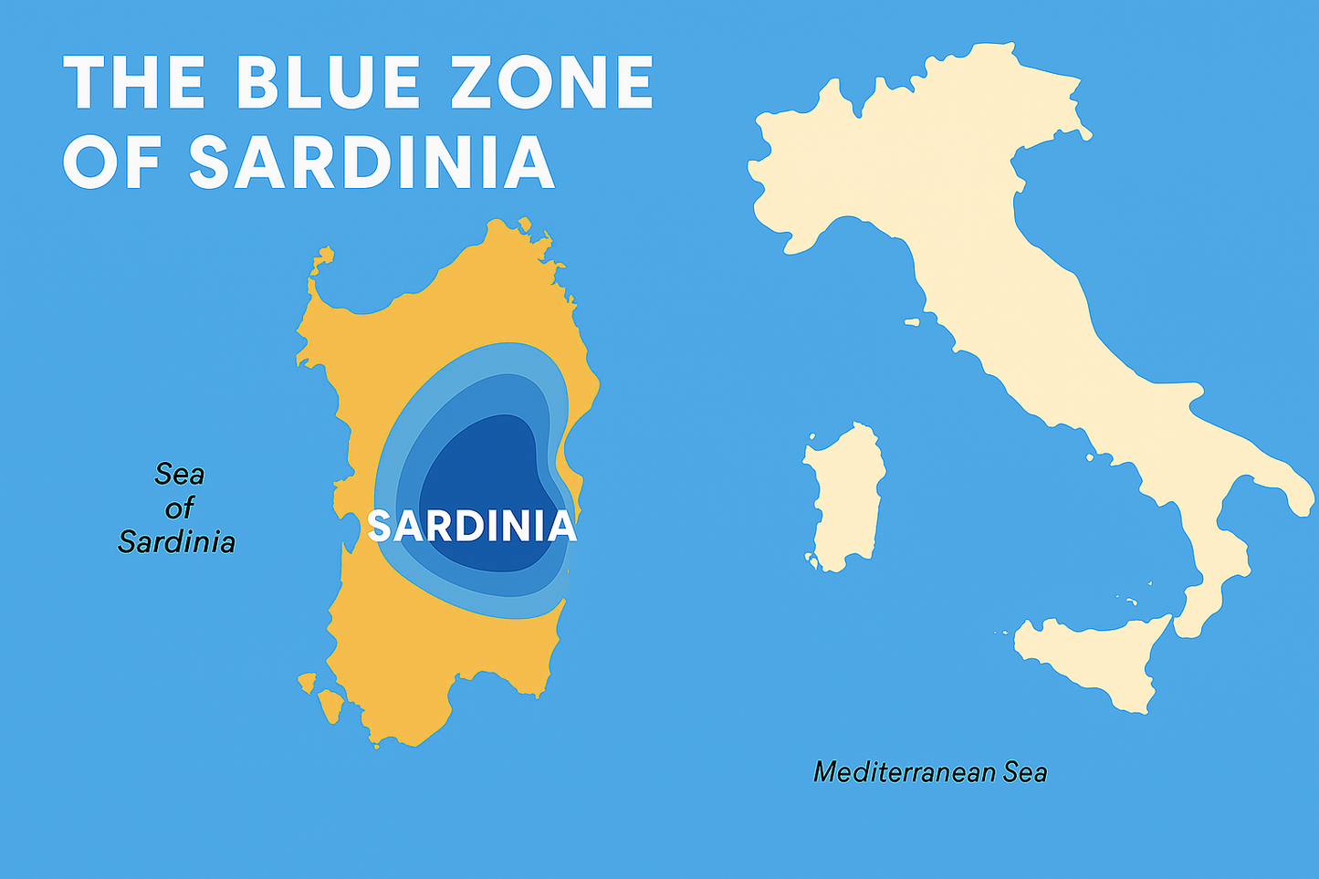 🇮🇹 The Blue Zone in Italy: The Secret to a Long and Happy Life