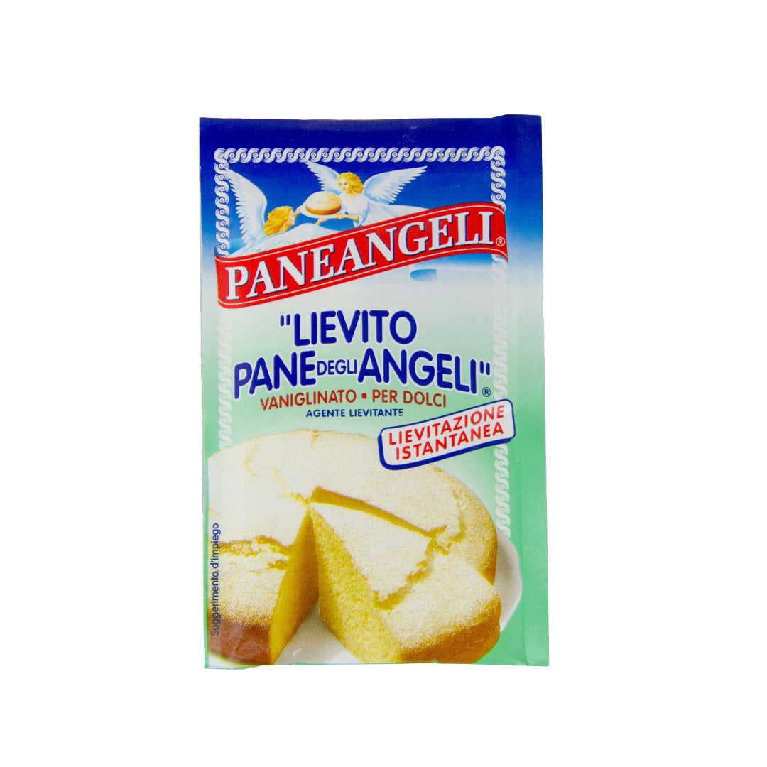 Paneangeli yeast package with angel cake image on a white background